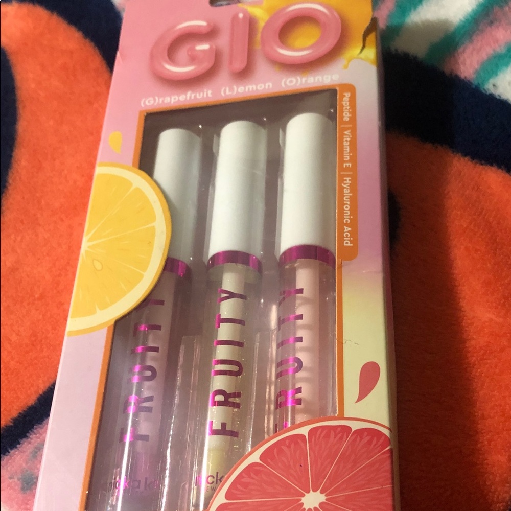 Glo Fruity Lip Gloss Trio - Pink & Clear Shades